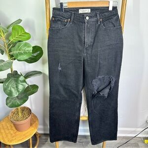 Abercrombie & Fitch The 90s Relaxed Jean High Rise Curve Love sz 4 Short